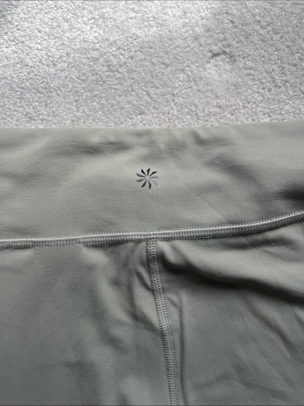 Athleta Sage Green Chit Chat Flare Pants - Picture 4 of 6